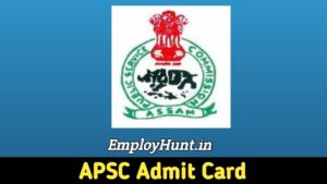 APSC Admit Card