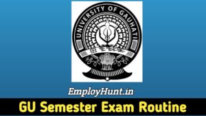 GU Semester Exam Routine