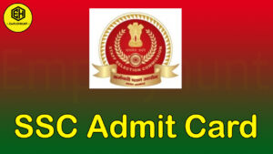 SSC Admit card